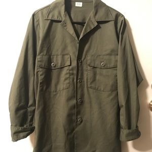 Oversized green jacket